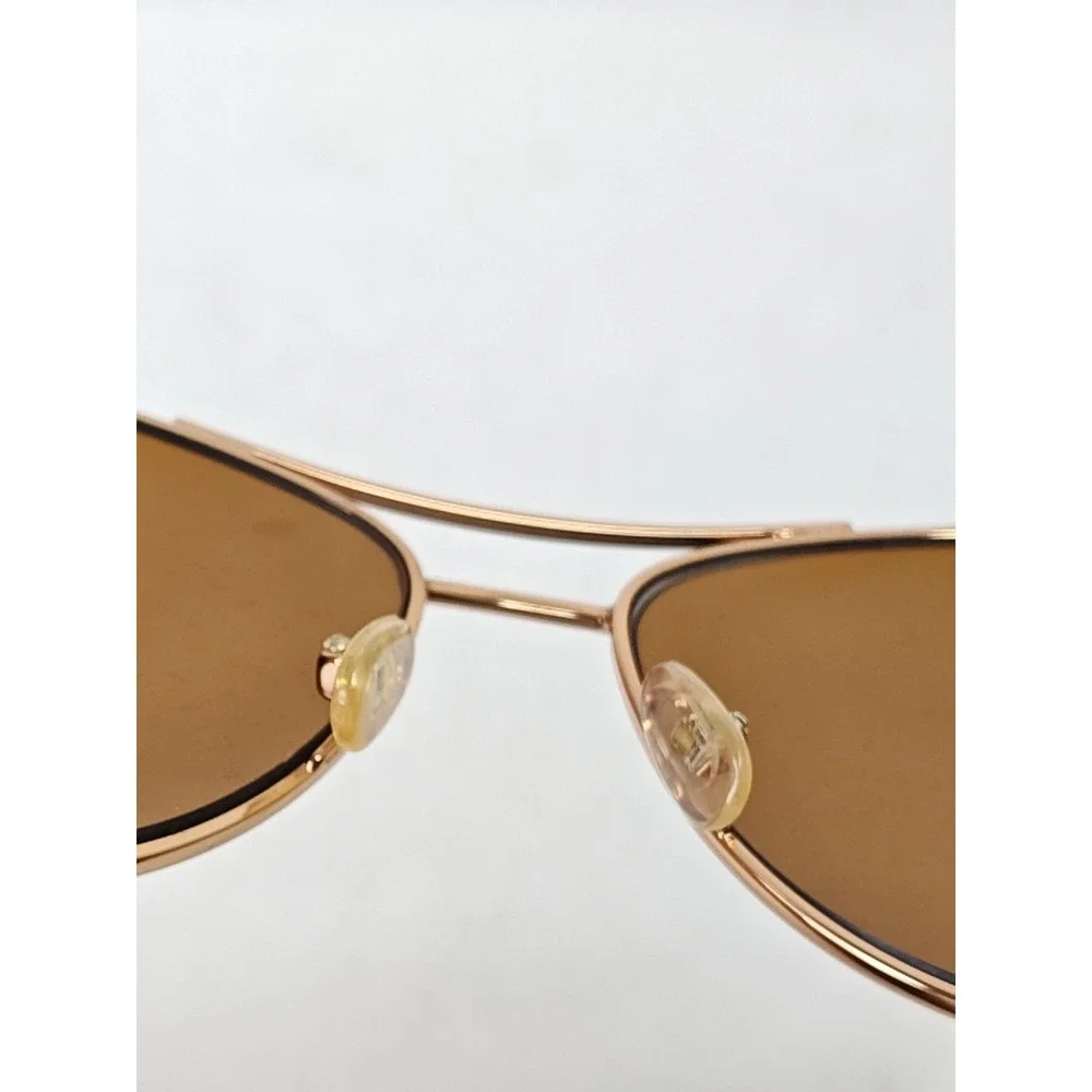 Juicy Couture Women's Sunglasses Gold Peach Bronze Aviators With‎ Original Case